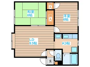 ハイツ96【3階】の間取り