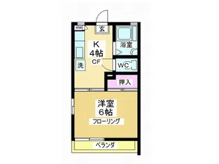 グリーンシティハウス B棟【2階】の間取り