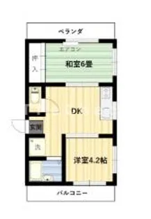 中板橋ローヤルコーポ【3階】の間取り