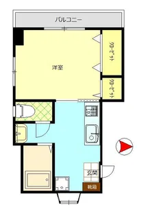 サンコーポ羽田【3階】の間取り