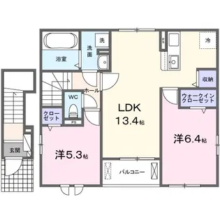 インフィニット【2階】の間取り
