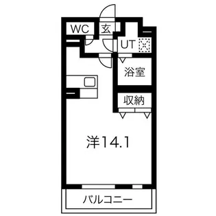 八幡山公園ザ・レジデンスA【2階】の間取り