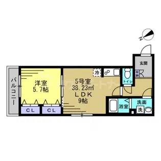 レアリゼ松戸【3階】の間取り