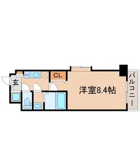 スプランディット甲子園【1階】の間取り