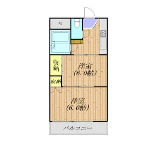 ローズリバーつくば【3階】の間取り