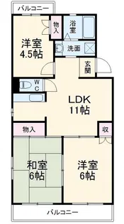 エーデルワイス【4階】の間取り
