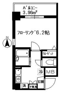 フェリス三鷹下連雀【3階】の間取り