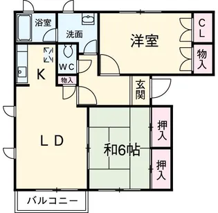 トルースヒルズITM B棟【2階】の間取り
