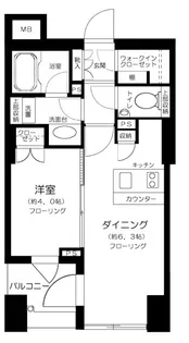 クオリア神南フラッツ【8階】の間取り