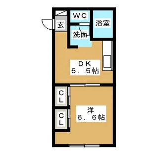 メゾン・ド・レスポワール【1階】の間取り