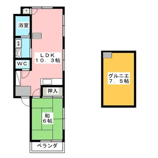 大栄パレス上井草【2階】の間取り
