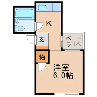 ハイツ栄【5階】の間取り