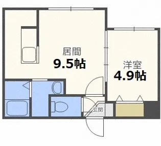ENCHAN-THE豊平公園【4階】の間取り