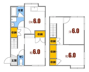 広島県広島市安芸区中野東1【一戸建】の間取り