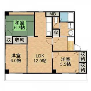 マルセンビル【4階】の間取り