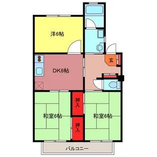 リバーサイドマンション【3階】の間取り