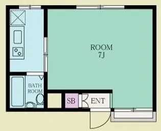 大阪府大阪市福島区大開1【マンション】の間取り
