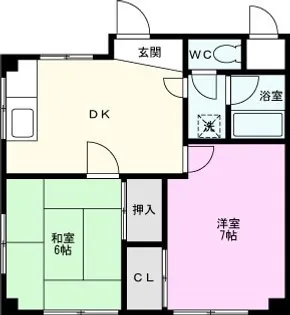 吉川サンビレッジ【1階】の間取り