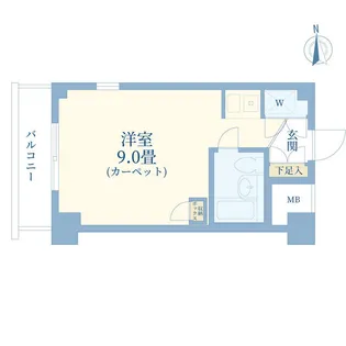 仲町スカイマンション【8階】の間取り