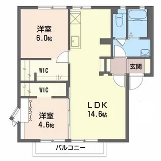 プランタンハイツ【2階】の間取り