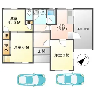 岡山県岡山市南区藤田【一戸建】の間取り