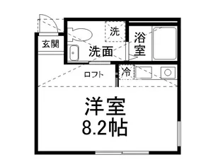 NEST冷泉町【1階】の間取り