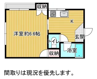 新潟県新潟市西区内野山手1【アパート】の間取り