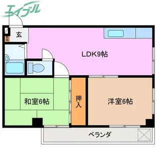 コーラルハイツ【2階】の間取り