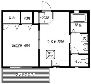 イデアーレ森【1階】の間取り