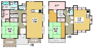 群馬県前橋市亀泉町【一戸建】の間取り
