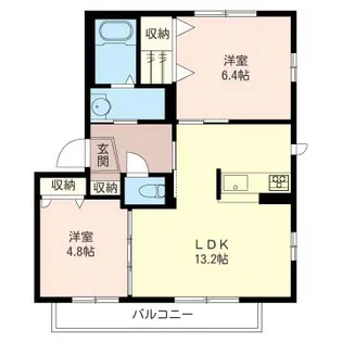 ゼクサ向山B【3階】の間取り