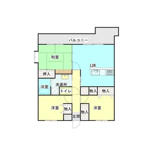 ライオンズマンション宮島口【3階】の間取り