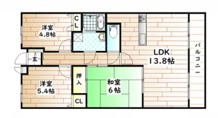 SD清水【3階】の間取り
