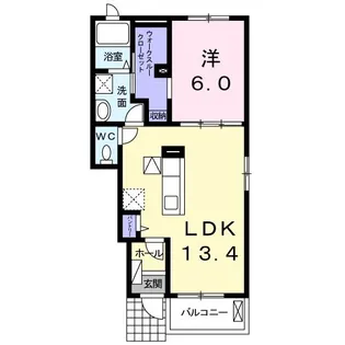 グレイスヴィラ大森A【1階】の間取り
