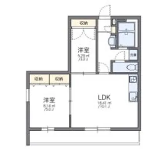 神奈川県相模原市緑区原宿南2【アパート】の間取り
