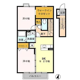 フレール II【2階】の間取り