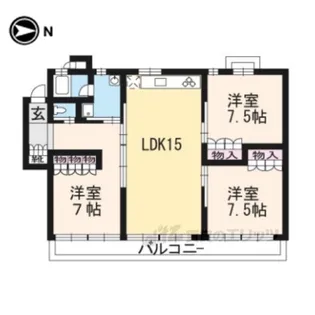 アーバネックス三条【3階】の間取り