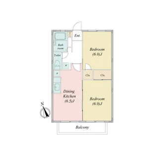サンホワイトB219【2階】の間取り