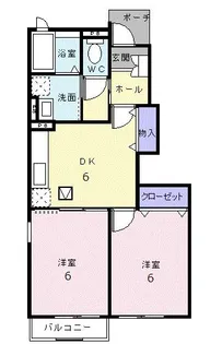 ウィンド ヒル【1階】の間取り