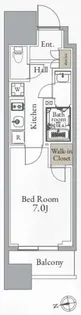 東京都荒川区荒川4【マンション】の間取り