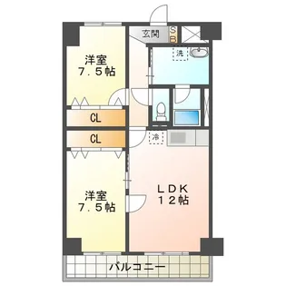 ラ・プランタン【4階】の間取り