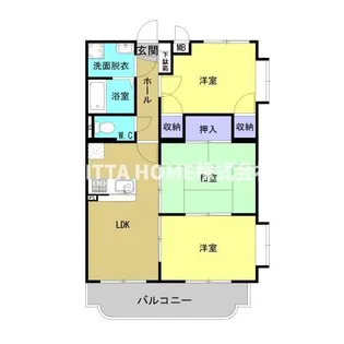 ルミエールかながわ【3階】の間取り