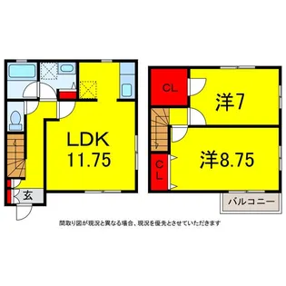 千葉県四街道市鹿渡【一戸建】の間取り