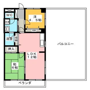 元屋敷壱番館【4階】の間取り