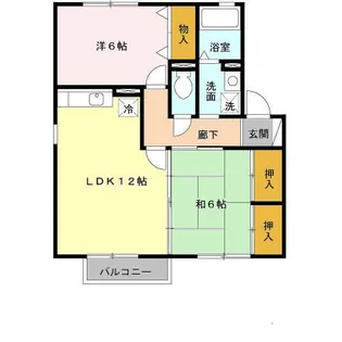 グランディールNKT【2階】の間取り