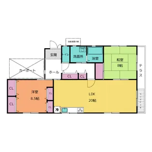 愛知県名古屋市中川区春田4【一戸建】の間取り