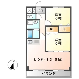 エスポワールI【2階】の間取り
