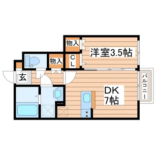 Le Monde【1階】の間取り