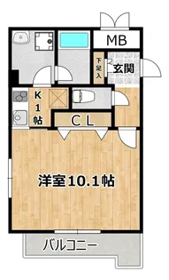 エナブル塚本II【2階】の間取り