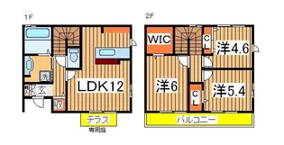 Viviendaつくし野【2階】の間取り